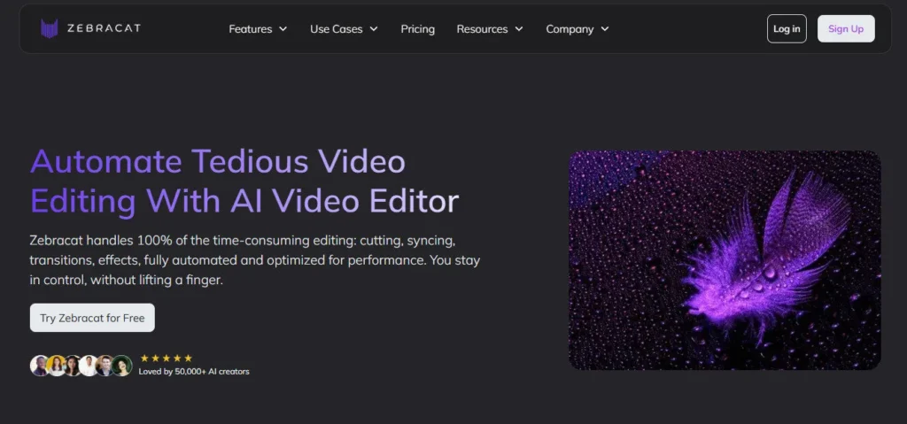 Zebracat AI screenshot