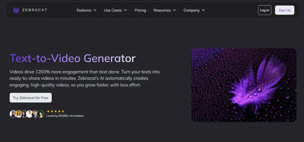 Zebracat AI screenshot