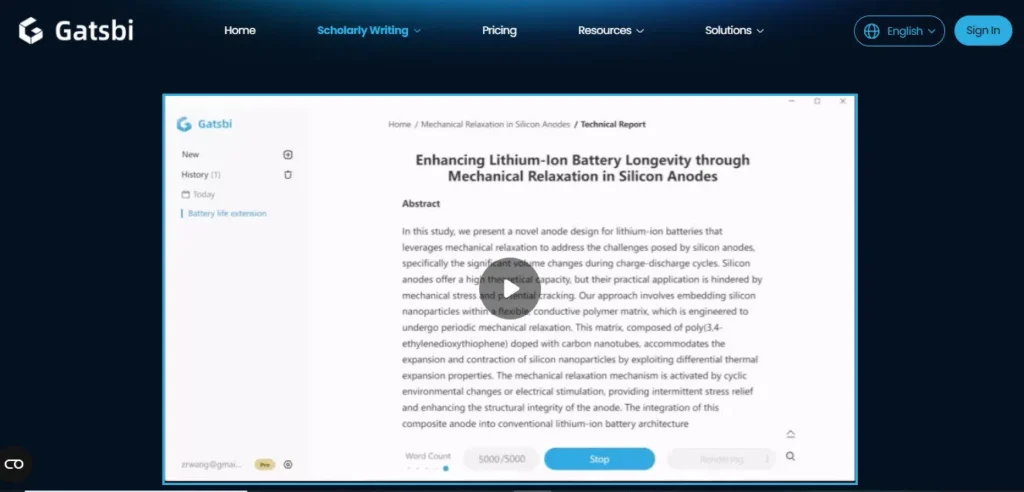 Gatsbi screenshot