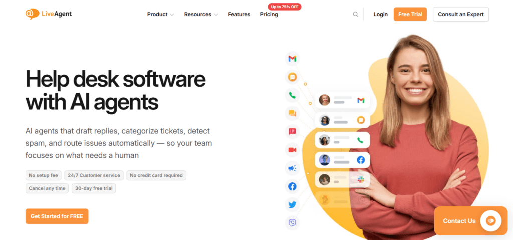 LiveAgent screenshot