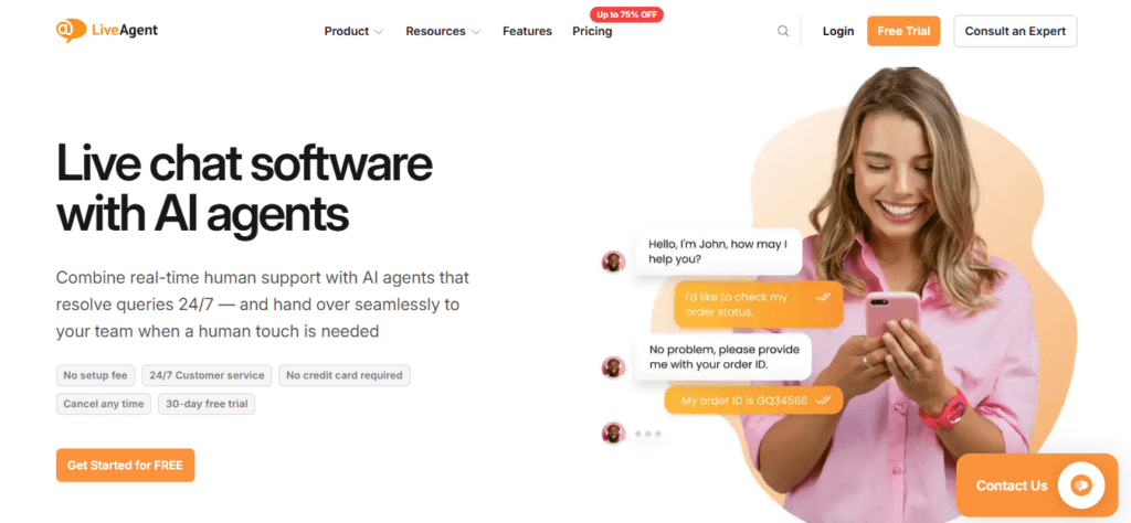 LiveAgent screenshot