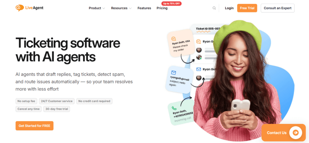 LiveAgent screenshot