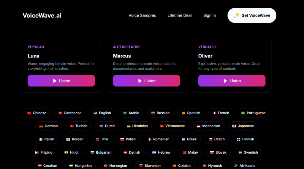 VoiceWave AI screenshot