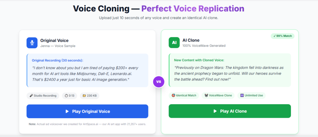 VoiceWave AI screenshot