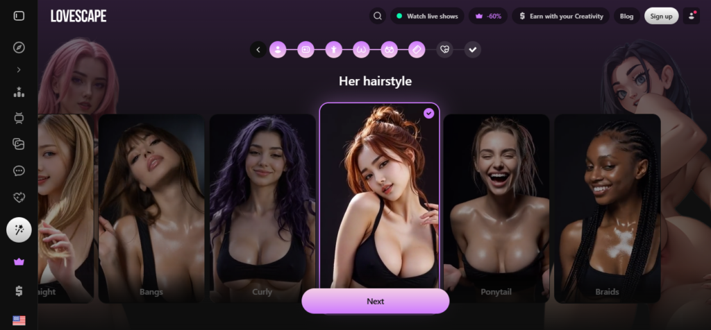 Lovescape screenshot
