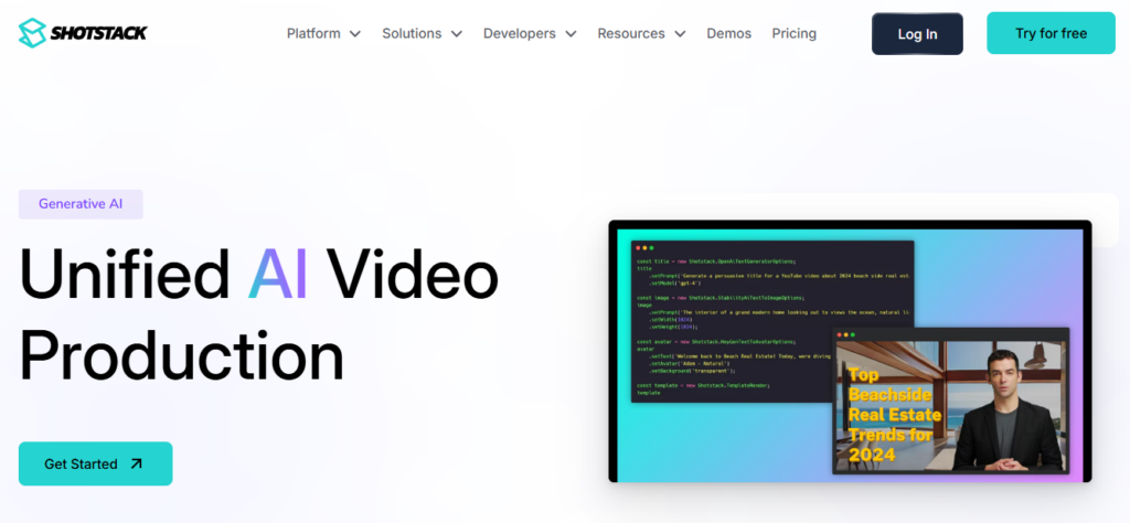 Shotstack screenshot