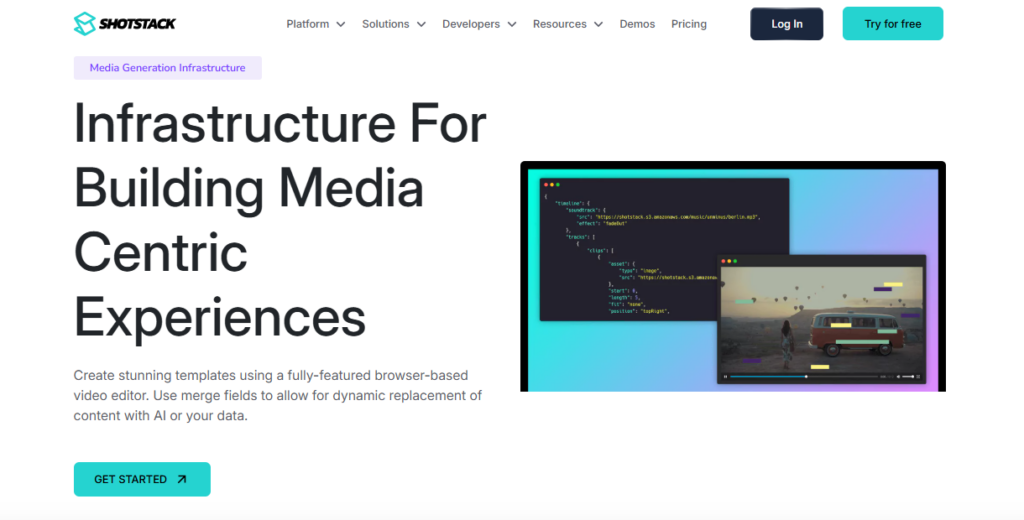 Shotstack screenshot